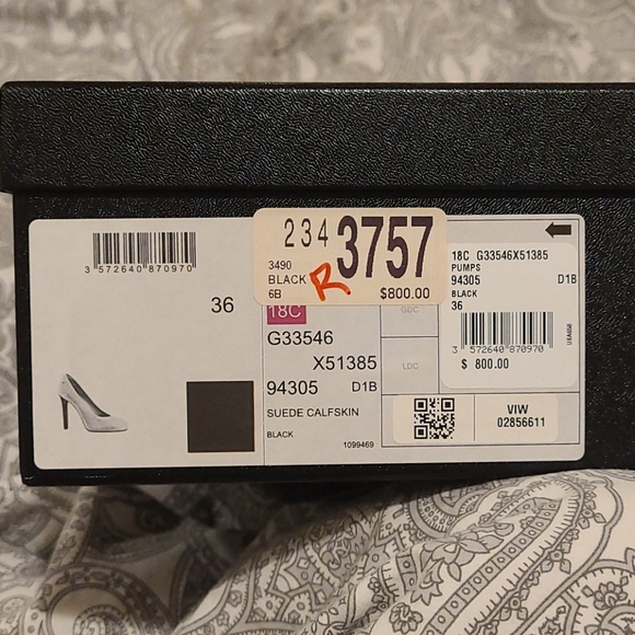 CHANEL authentic suede calfskin pumps, black, size 36 - Picture 2 of 9